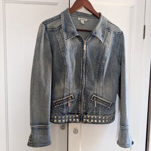 Blinged Blue Denim Jacket